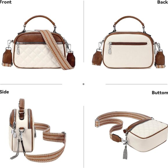 Chic Adjustable Wide Strap Crossbody Handbag - Perfect for Fashion-Forward Women - Picture 6 of 6